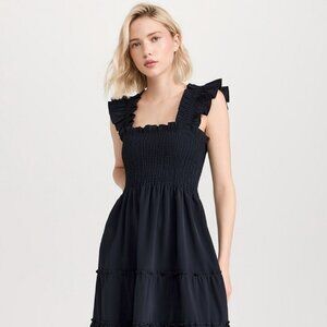 Hill House Home - The Ellie Crepe Nap Dress, Black Size Small